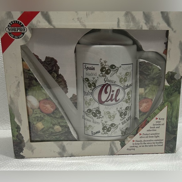 NORPRO Deluxe Ceramic Oil Can - Picture 2 of 5